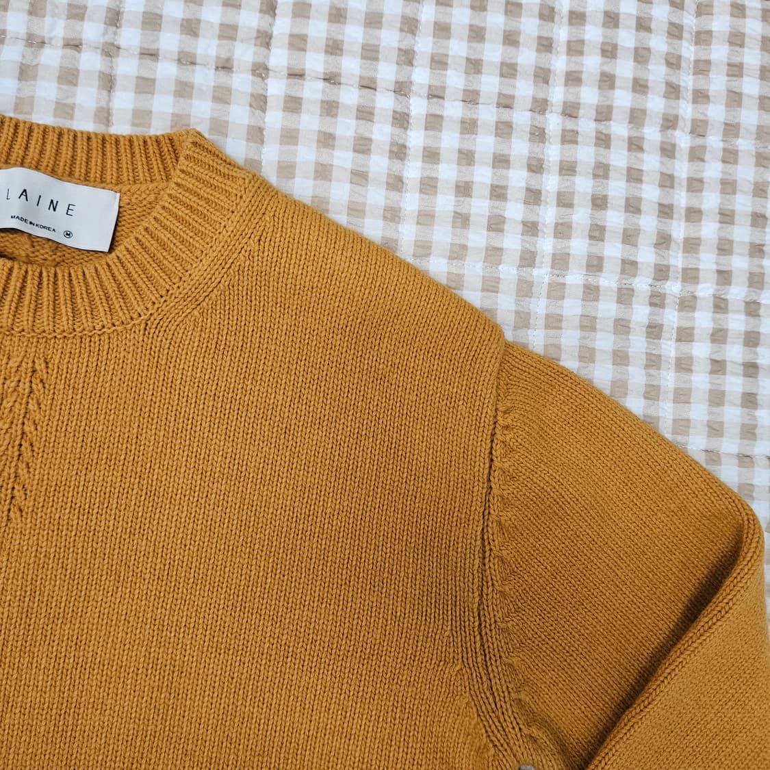 LAINE 램스울 니트 스웨터 남자100 상품이미지3