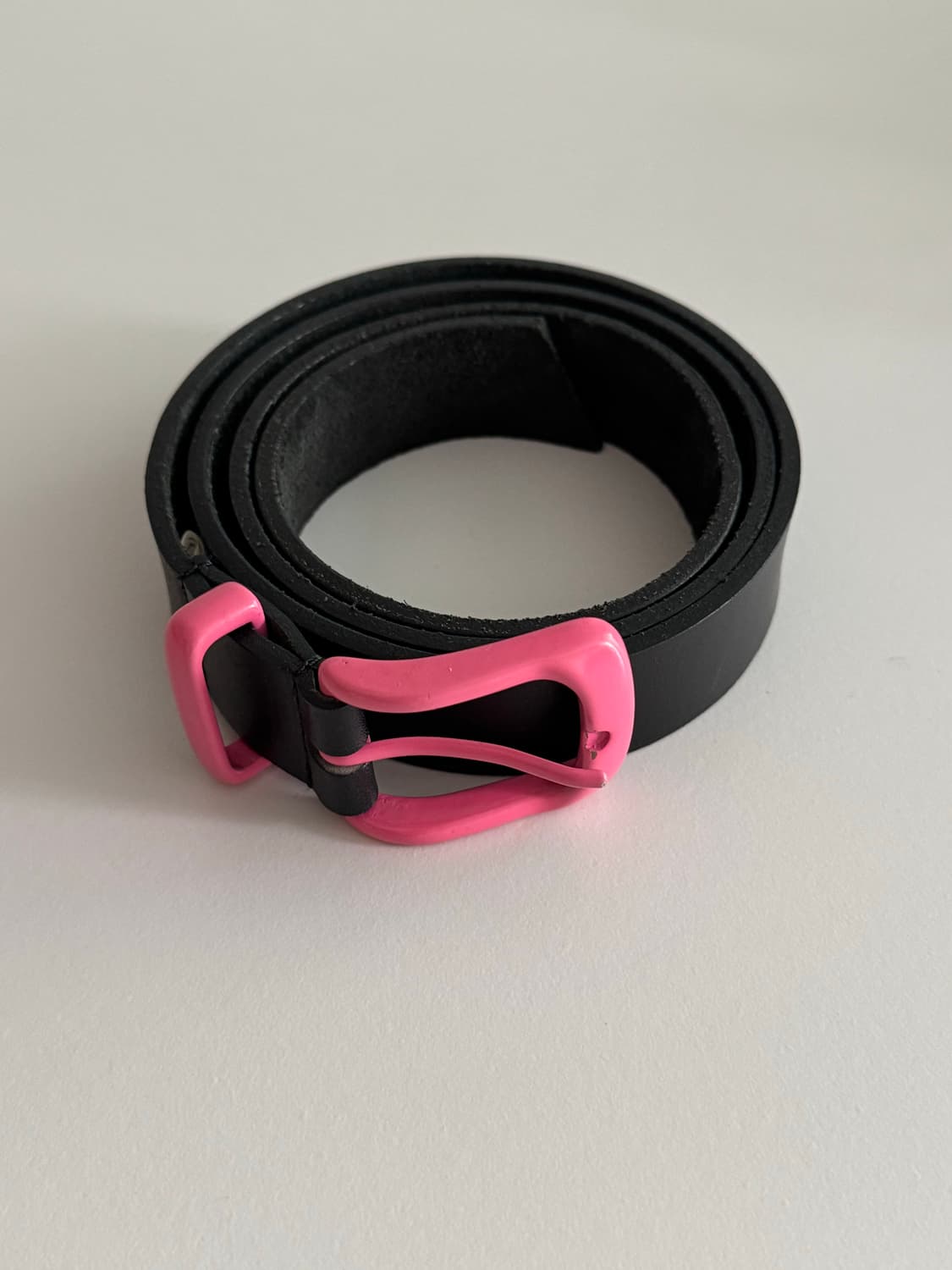 꼼데가르송 옴므 플러스 핑크 가죽 벨트 S  상품이미지1