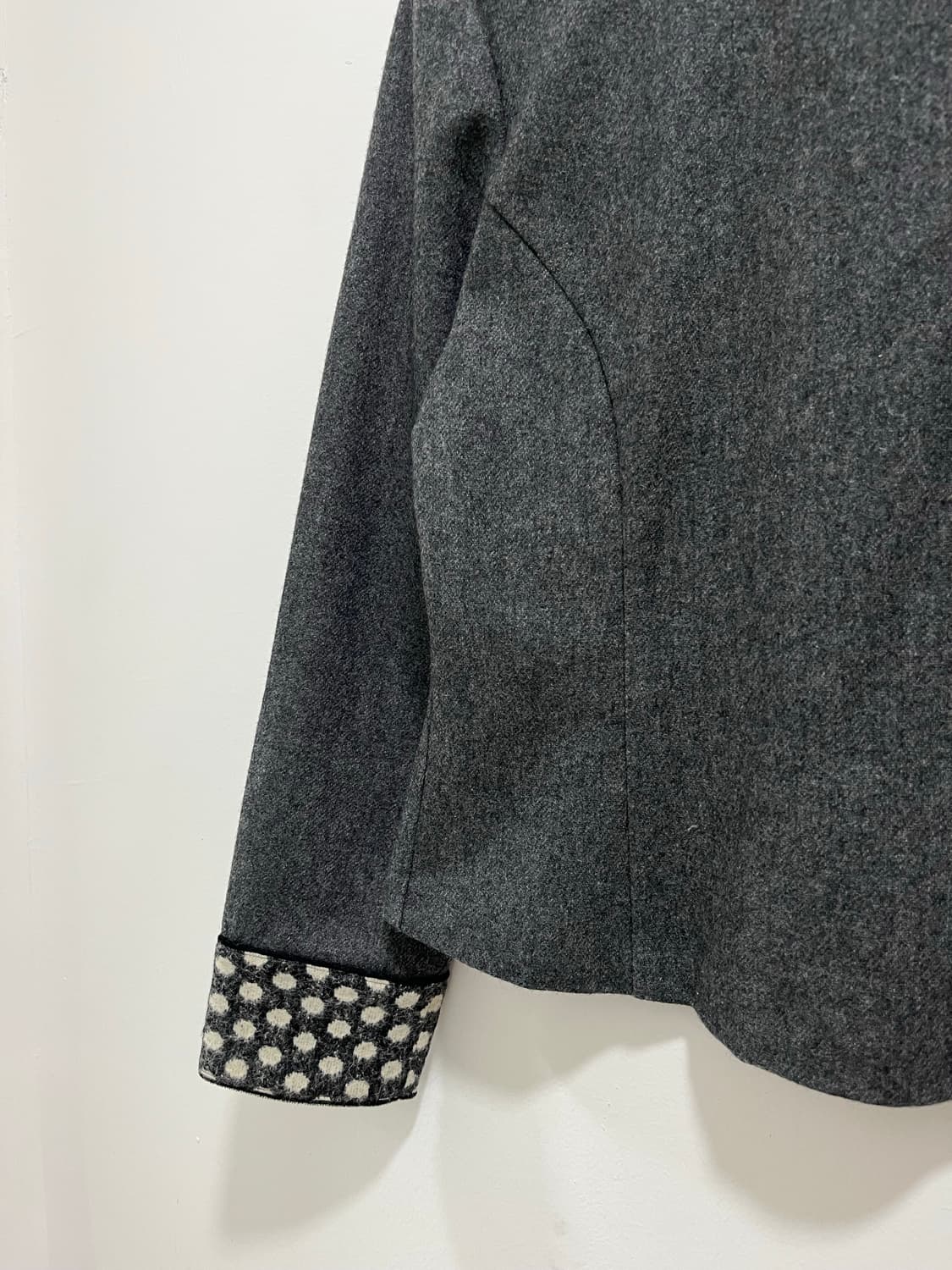 일본 빈티지 도트 모 블라우스 상품이미지5