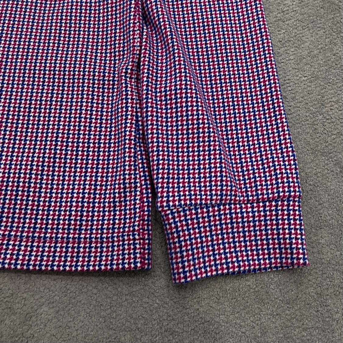 95 루이까스텔 체크 긴팔 카라 티 상품이미지3