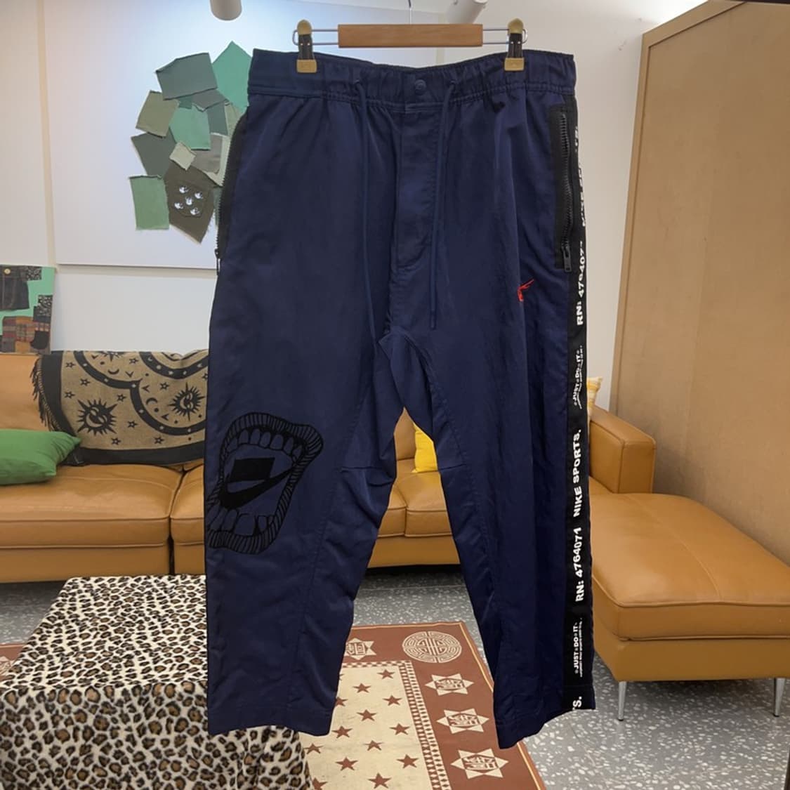 나이키 올드스쿨 발렌타인 사이드라인 바람막이 트랙팬츠 L C09484 상품이미지3