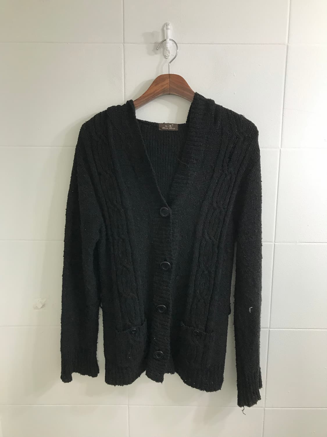 블랙 무채색 니혼진 모리걸 도트 레이스 소녀 코디세트 상품이미지5