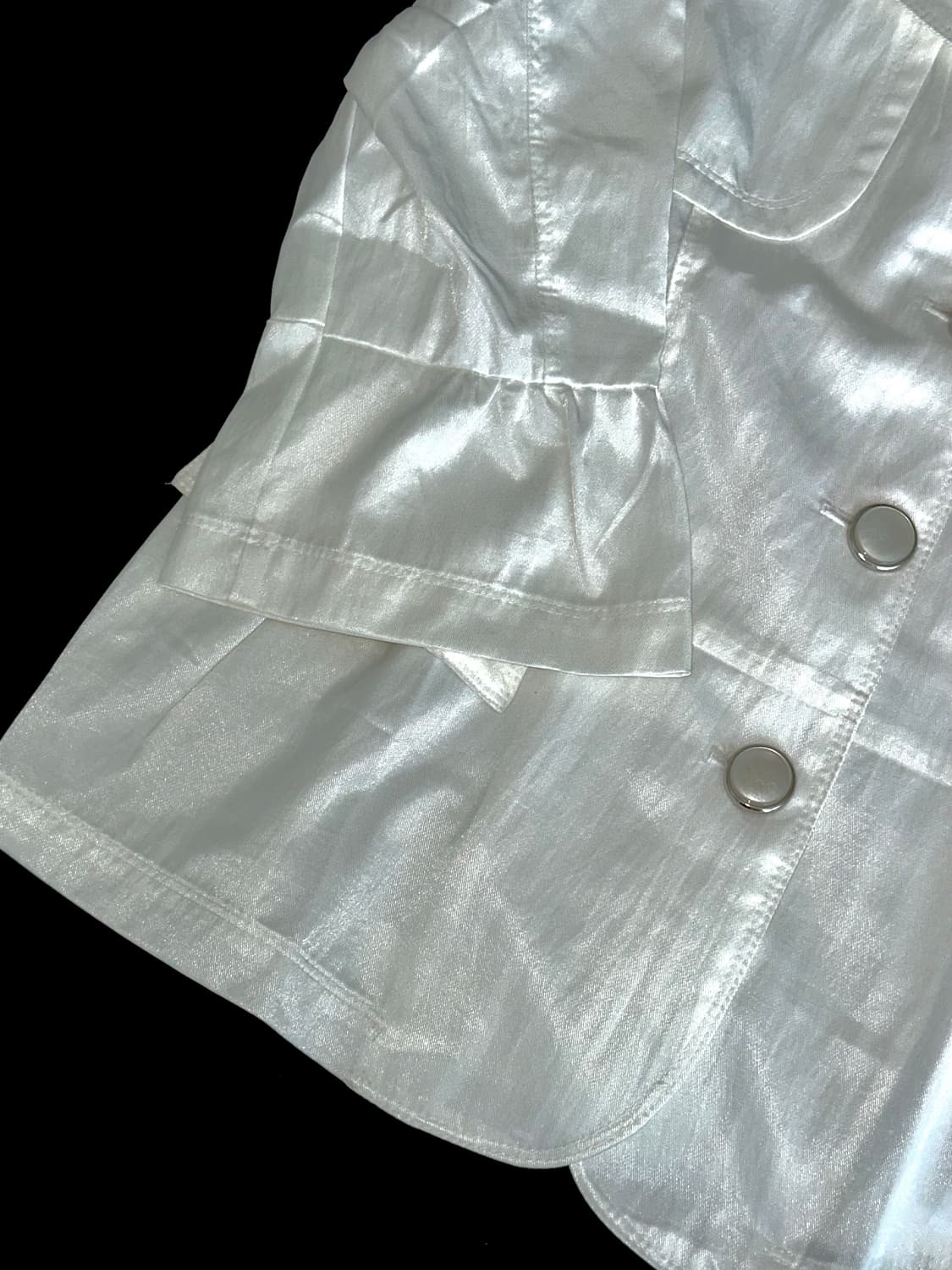 빈티지 화이트 블레이저 상품이미지3