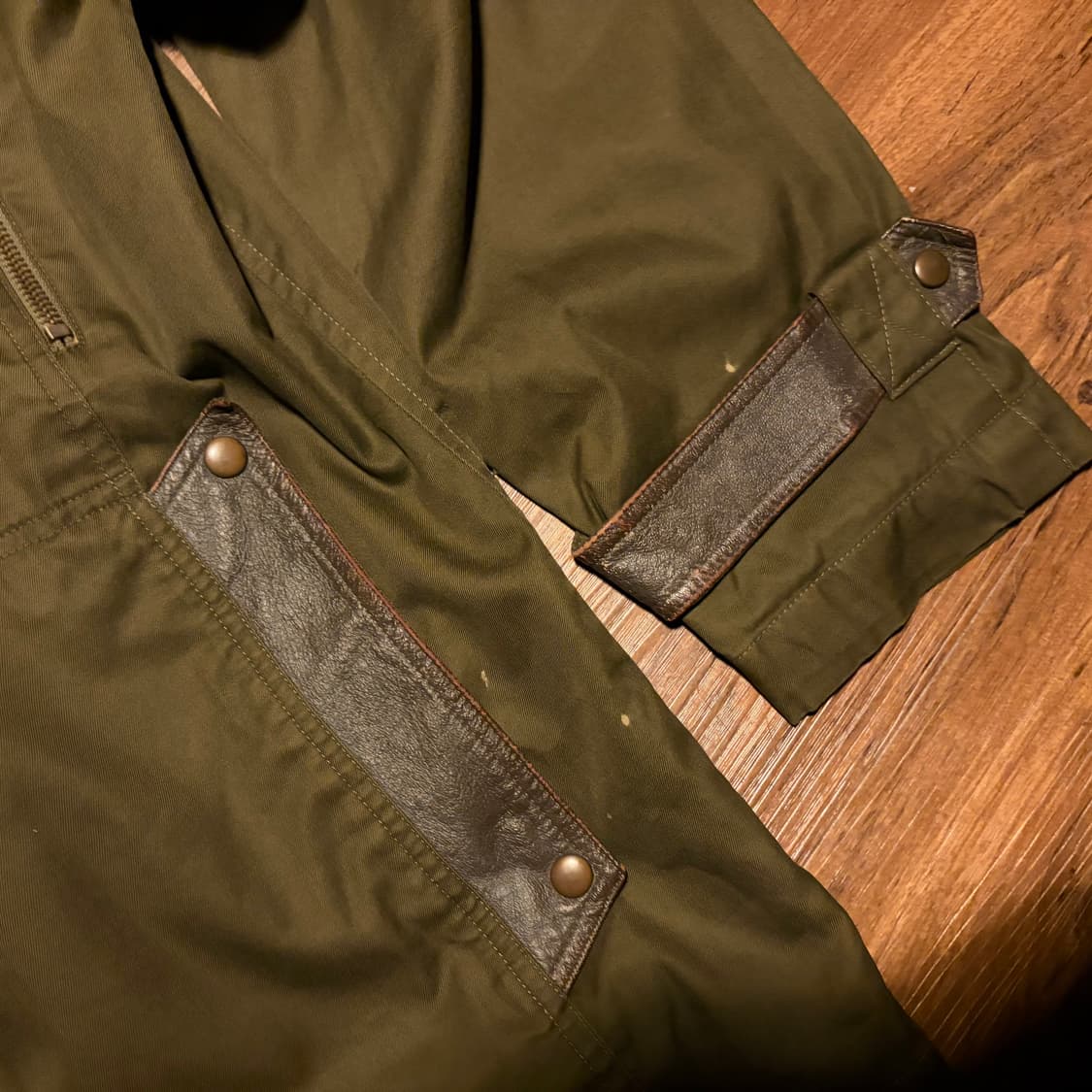 80s 경춘스포츠 leather zip-up jacket 상품이미지7