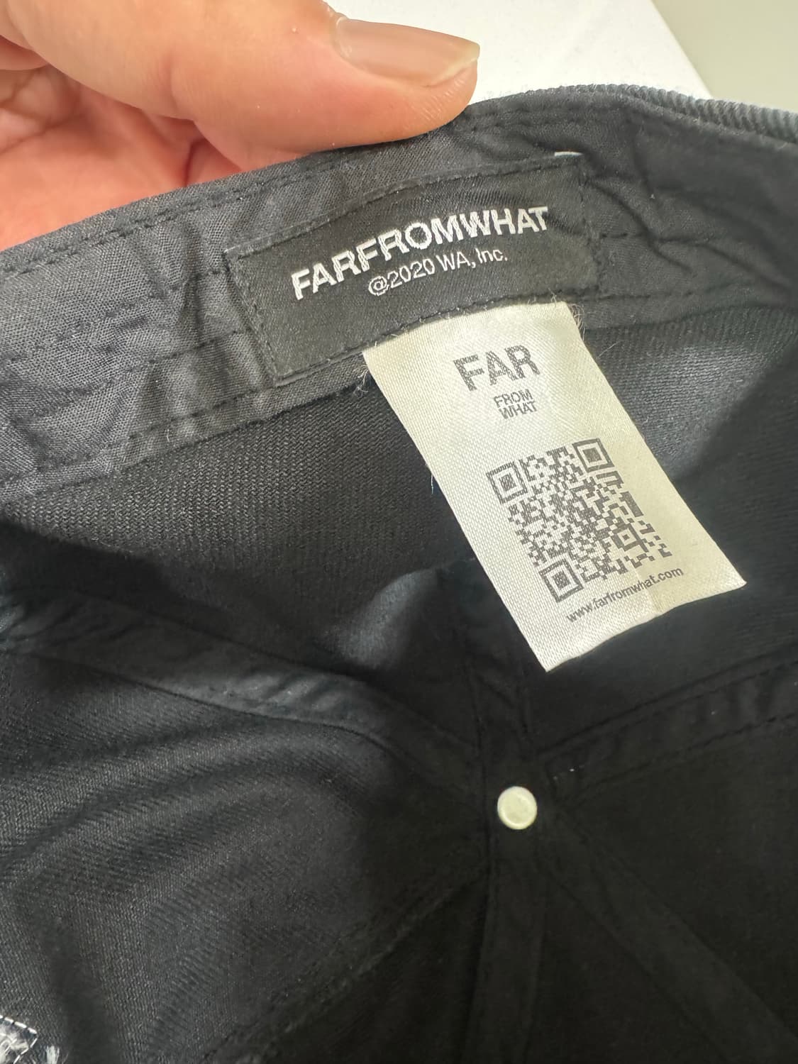 [OS]파프롬왓 파 패치 로고 캡 블랙 상품이미지8