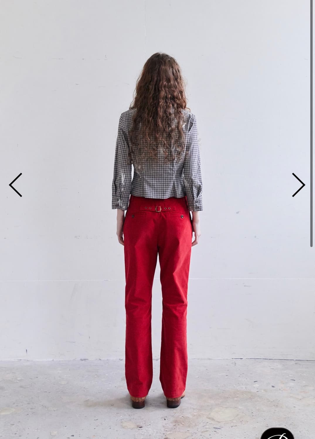 데어드 다크레드 코듀로이 팬츠  상품이미지2