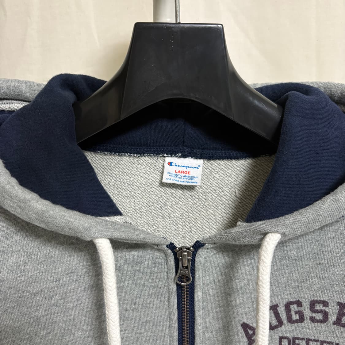 챔피온 빈티지프린트 미니애폴리스 컷오프 후드집업 / 그레이, L 상품이미지4