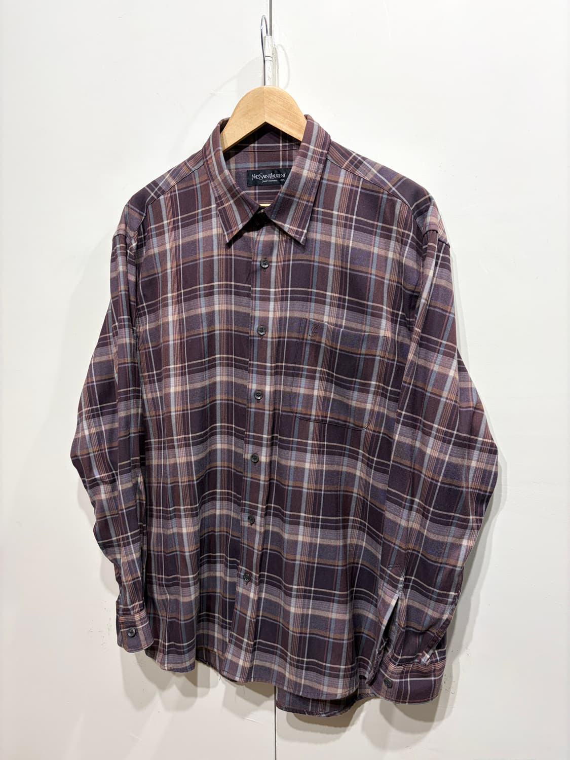 YSL 입생로랑 체크 셔츠 상품이미지2