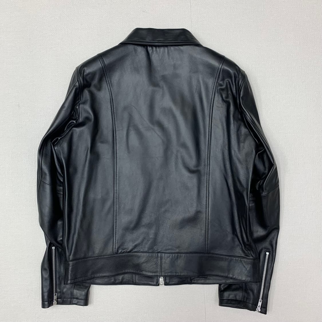 론트 싱글 라이더 양가죽 자켓(XL/블랙) 레더 싱글 자켓 상품이미지5