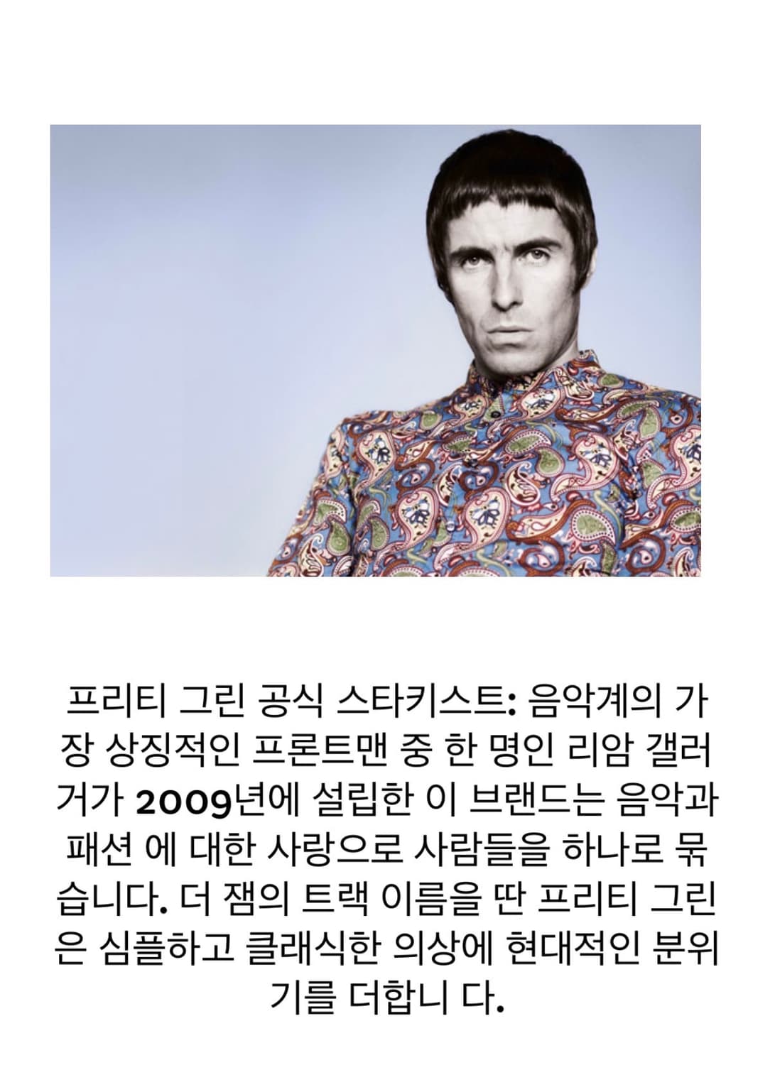 Pretty Green 리암 갤러거 메탈릭 네이비 블루 경량 파카 상품이미지5