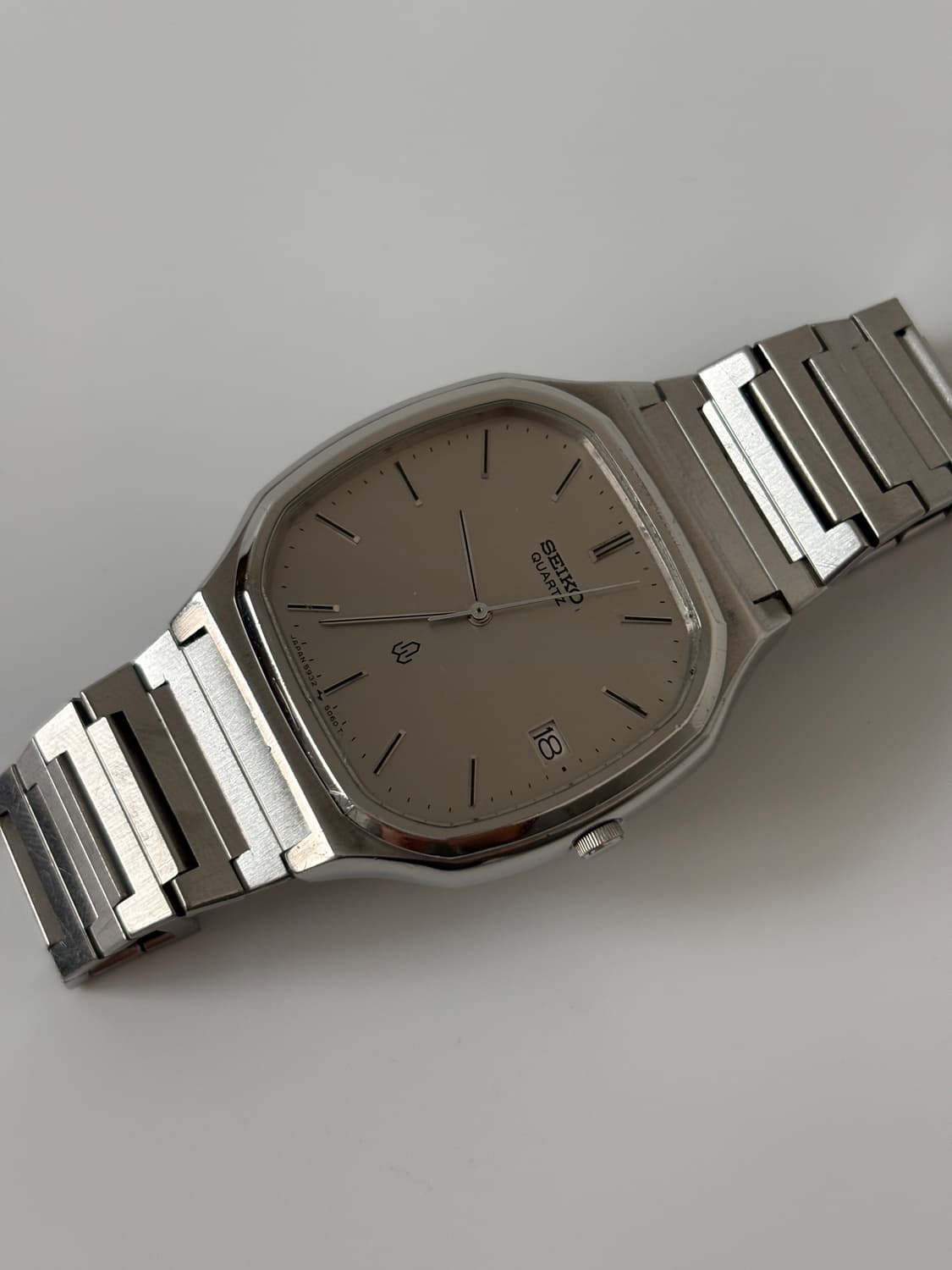 1980s Silver Square Quartz 상품이미지5