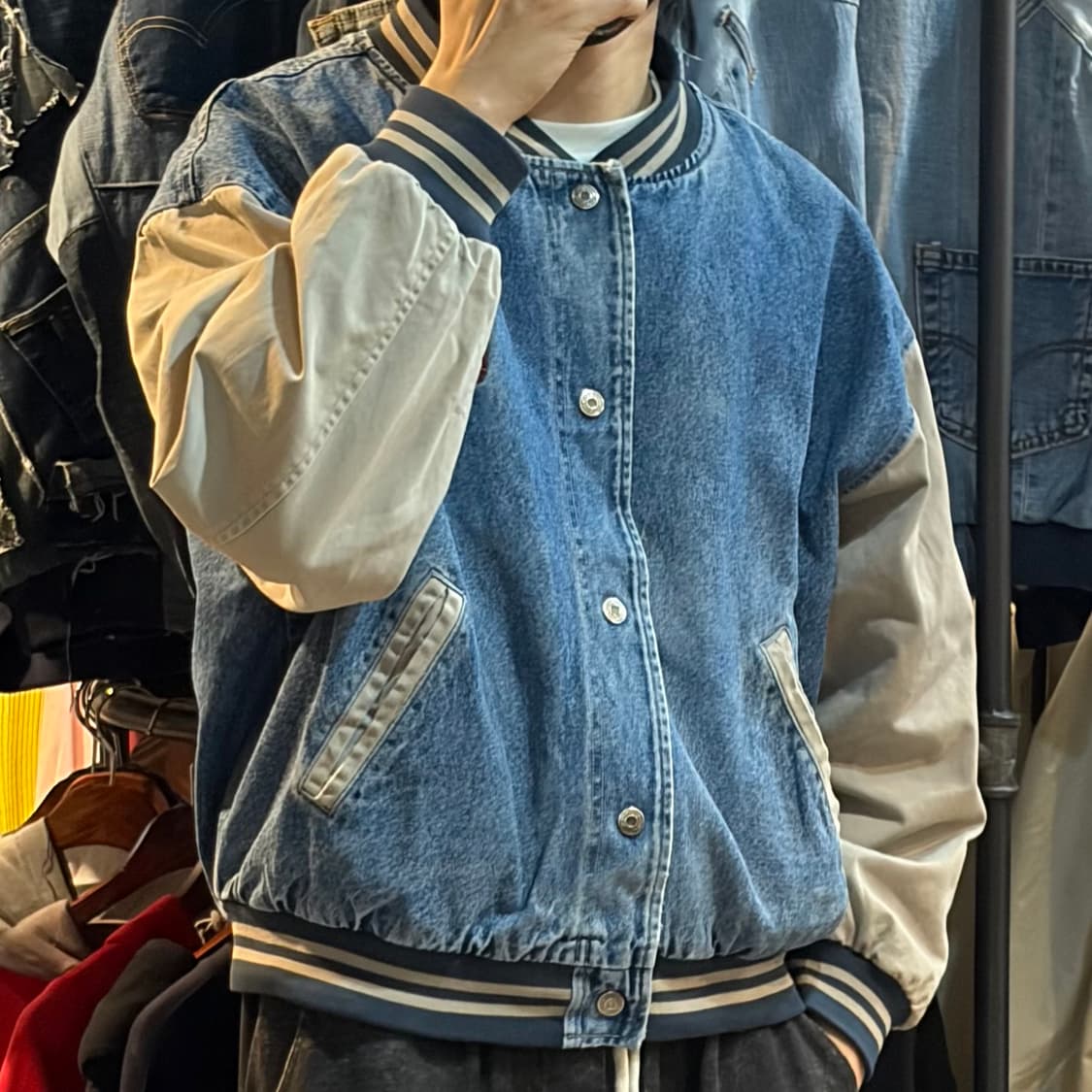 [NO.9] VTG 데님 바시티 자켓 상품이미지4