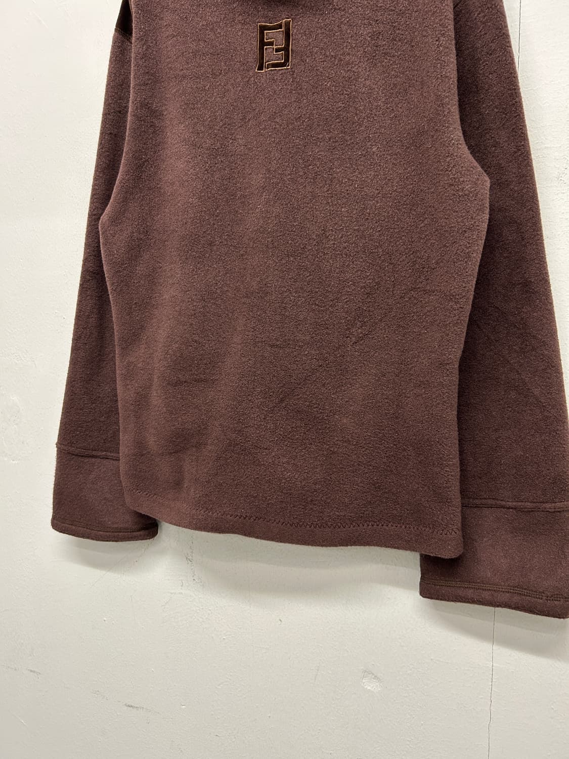 빈티지 펜디 FF 로고 브라운 폴라 플리스 상품이미지3