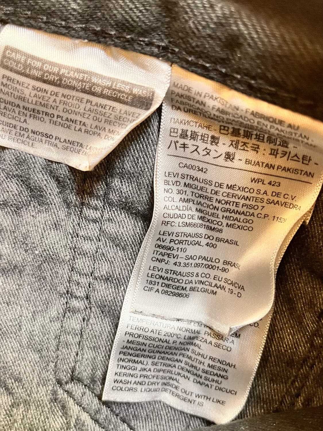 리바이스 501 빅E 블랙진 W30 L32 상품이미지5