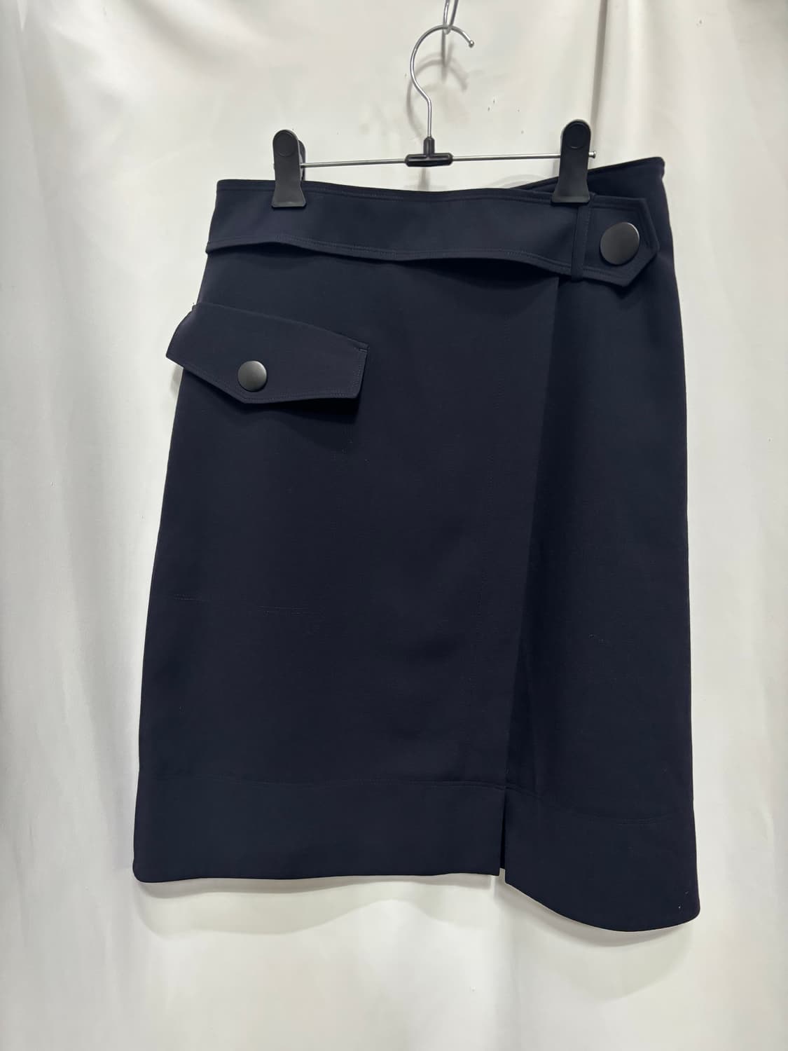 라인 카고 포켓 앞 트임 미디 스커트 66 상품이미지1