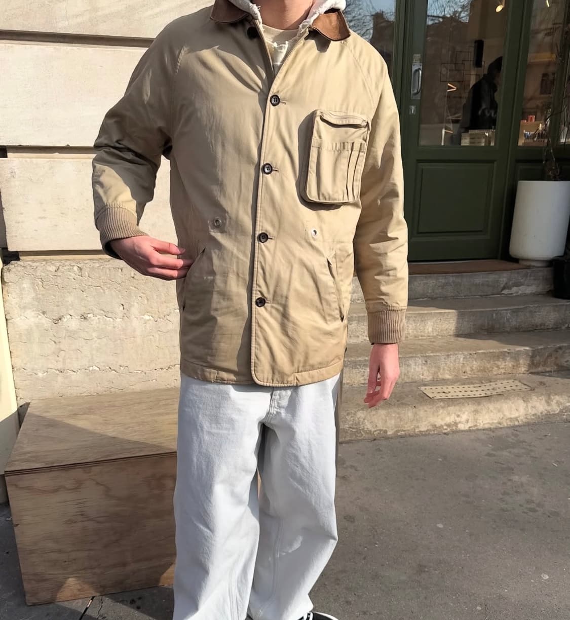 [M] 빈티지 90s 꼼데가르송 옴므 3D 포켓 트윌 자켓 상품이미지6