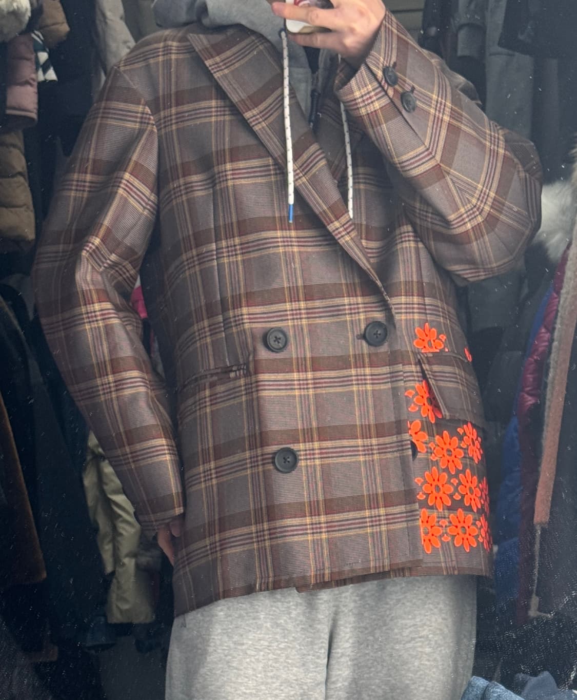 정품!! 컬러 Kolor 20ss 플라워 울 자켓 일본빈티지 상품이미지8