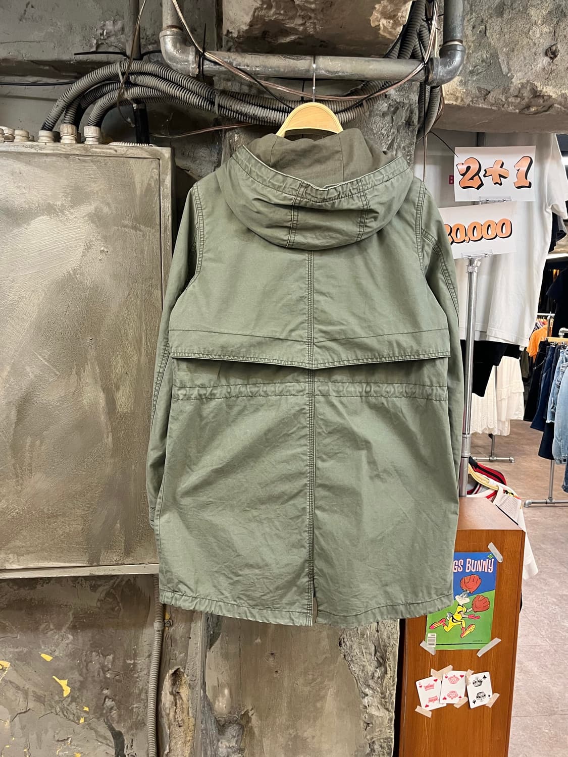 타미힐피거 후드 야상 자켓 카키 S #csz3915 상품이미지2