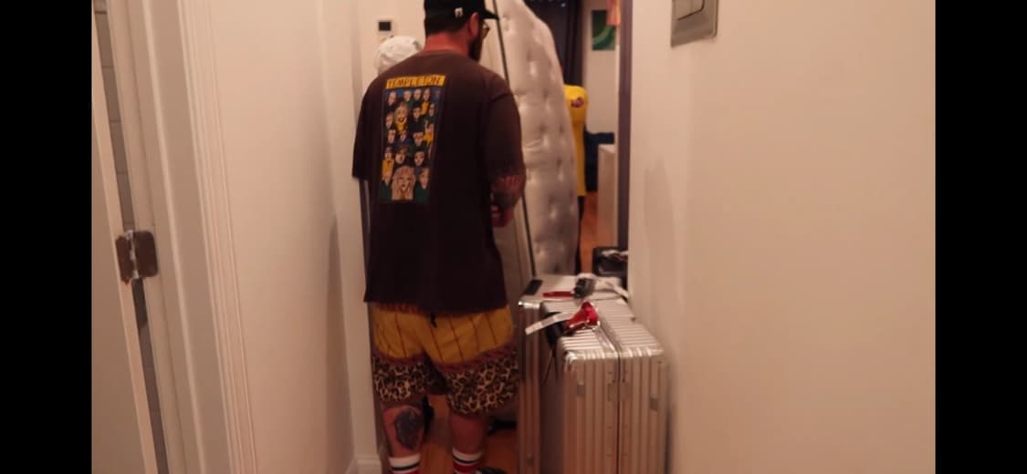 (급처) (유일매물) 캐피탈 크레이지 패치워크 쇼츠 라이트 카키 상품이미지2