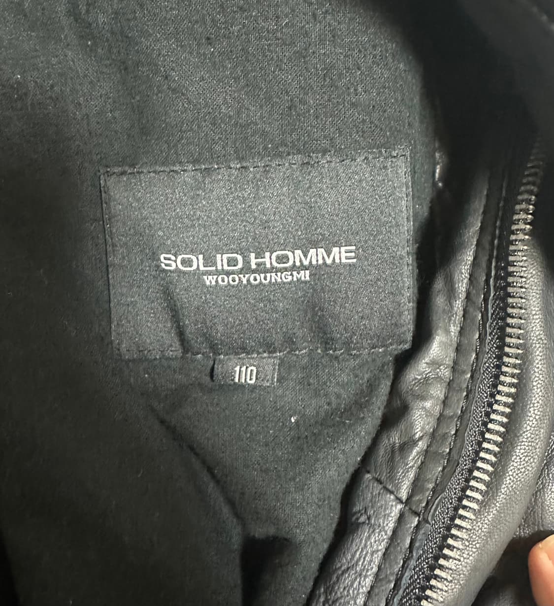 SOLID HOMME 솔리드 옴므 2중 지퍼 레이어드 양가죽 레더 자켓 상품이미지5