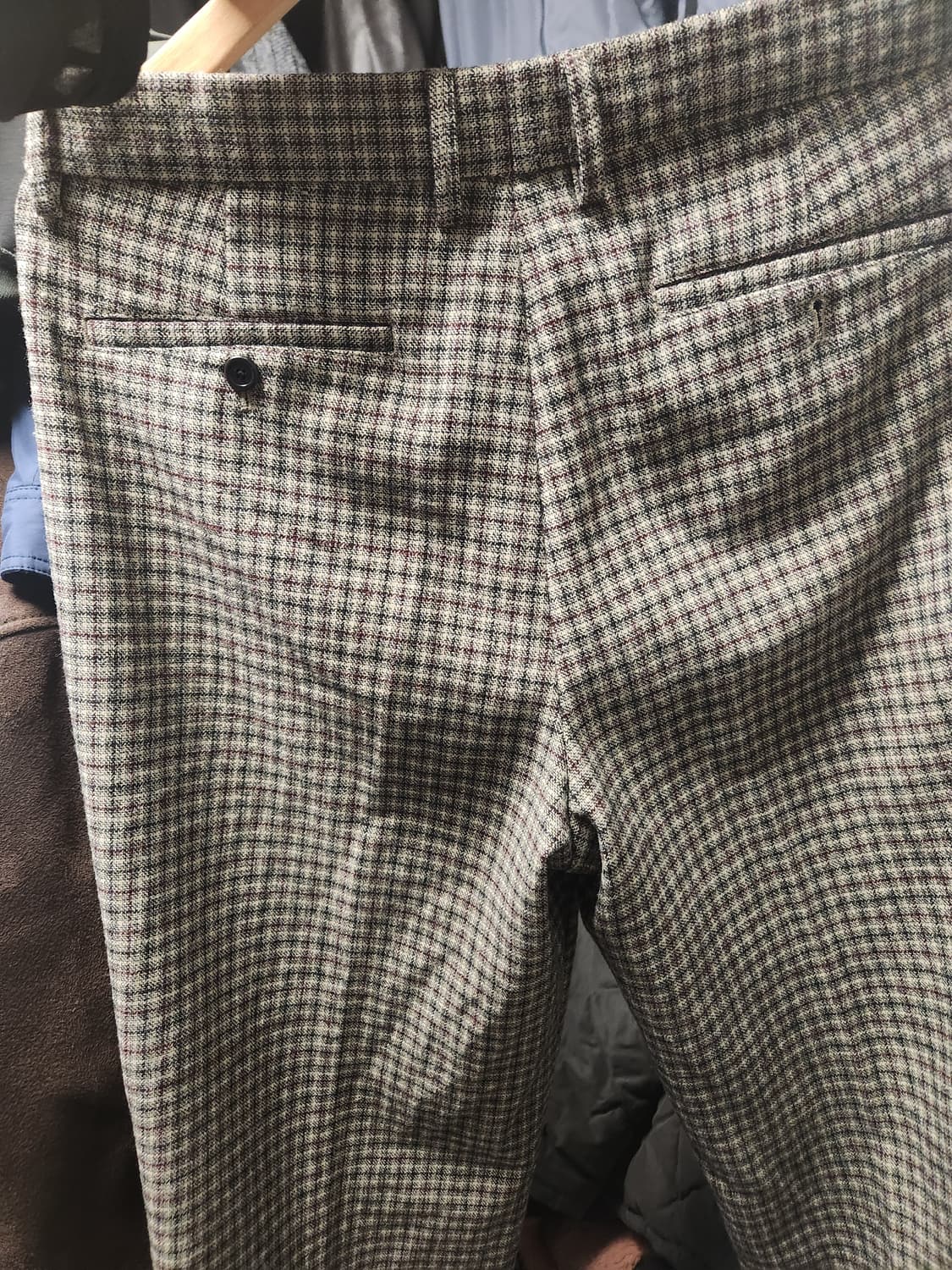 커스텀멜로우 체크 롱 와이드팬츠 34/86 상품이미지2