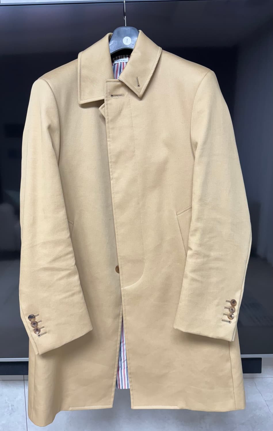 톰브라운/ 베이지 맥코트/ 0 상품이미지1