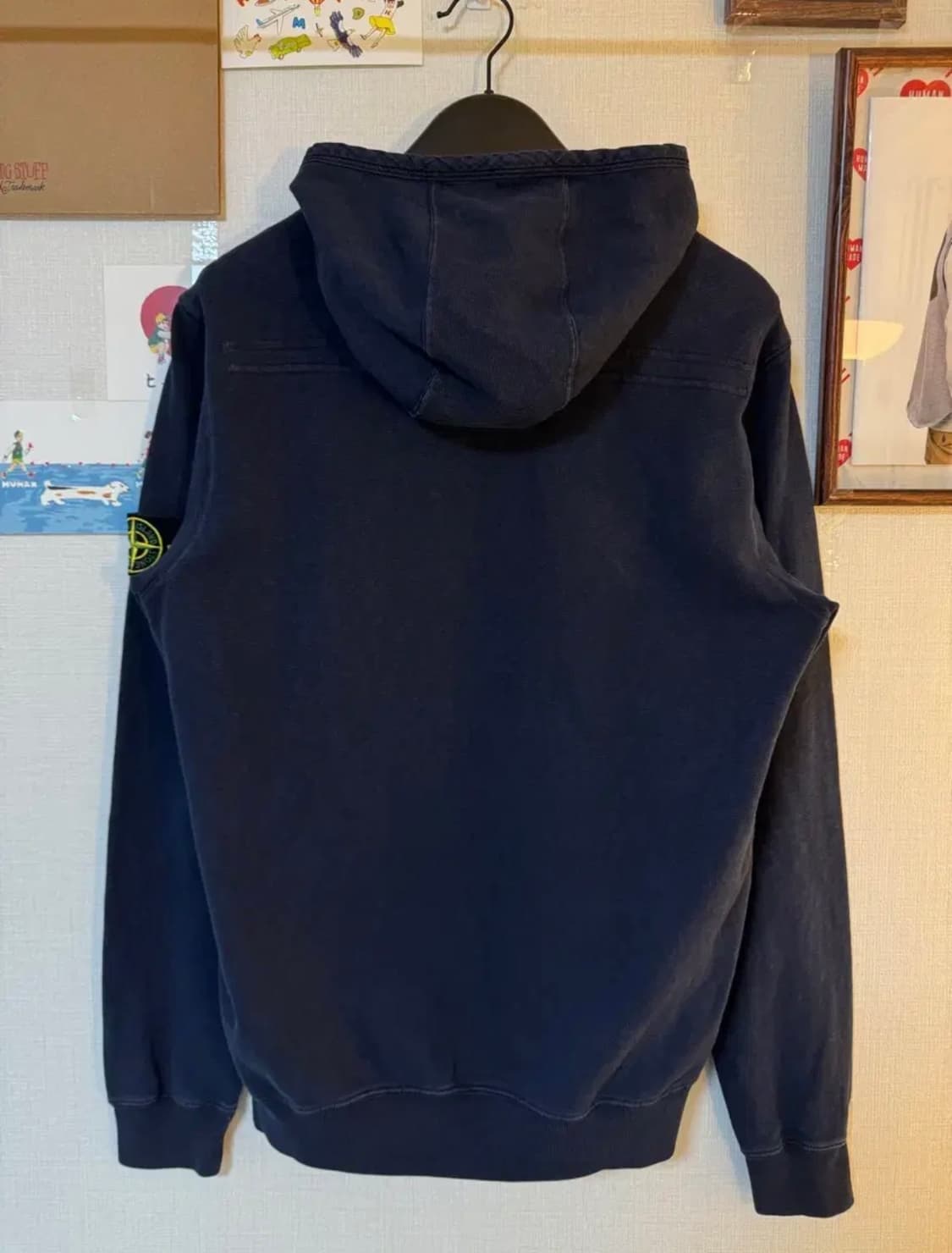 스톤아일랜드 네이비 후드티 M 상품이미지2