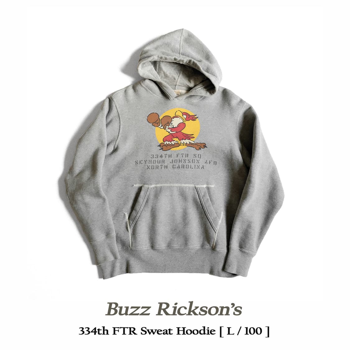 버즈릭슨 밀리터리 스웻 후디 L사이즈 상품이미지1