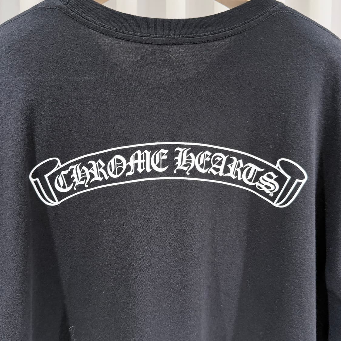 (A+/XXL) / 크롬하츠 스크롤 로고 반팔 티셔츠 블랙 상품이미지8