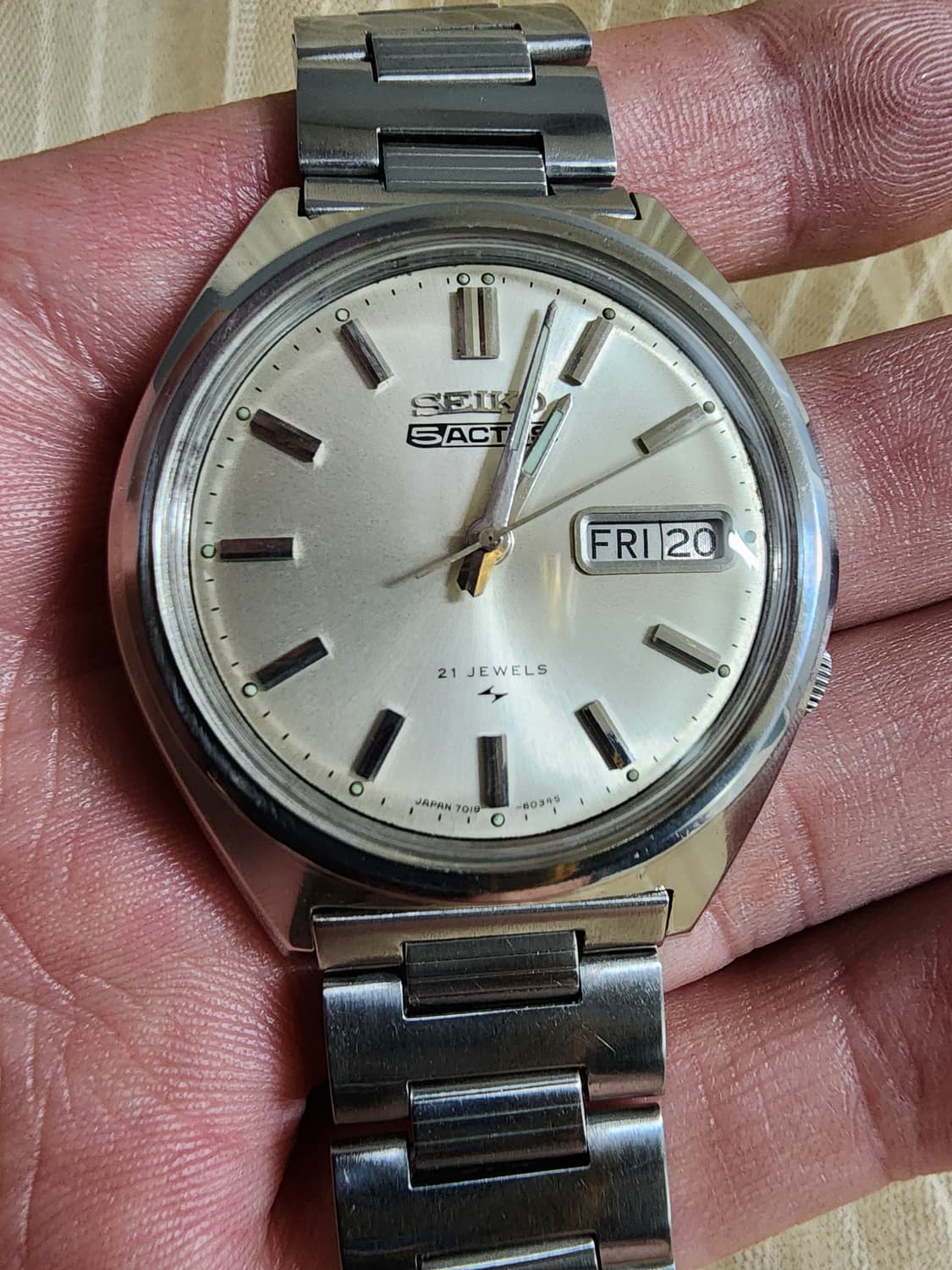 빈티지 세이코 5 액투스 Seiko 5 Actus 오토매틱 시계 상품이미지9