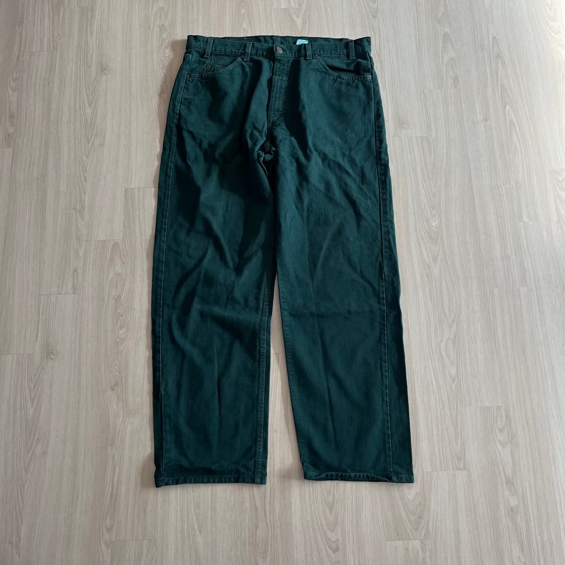 [38X32] 90s 빈티지 리바이스 565 그린 made in usa 상품이미지1