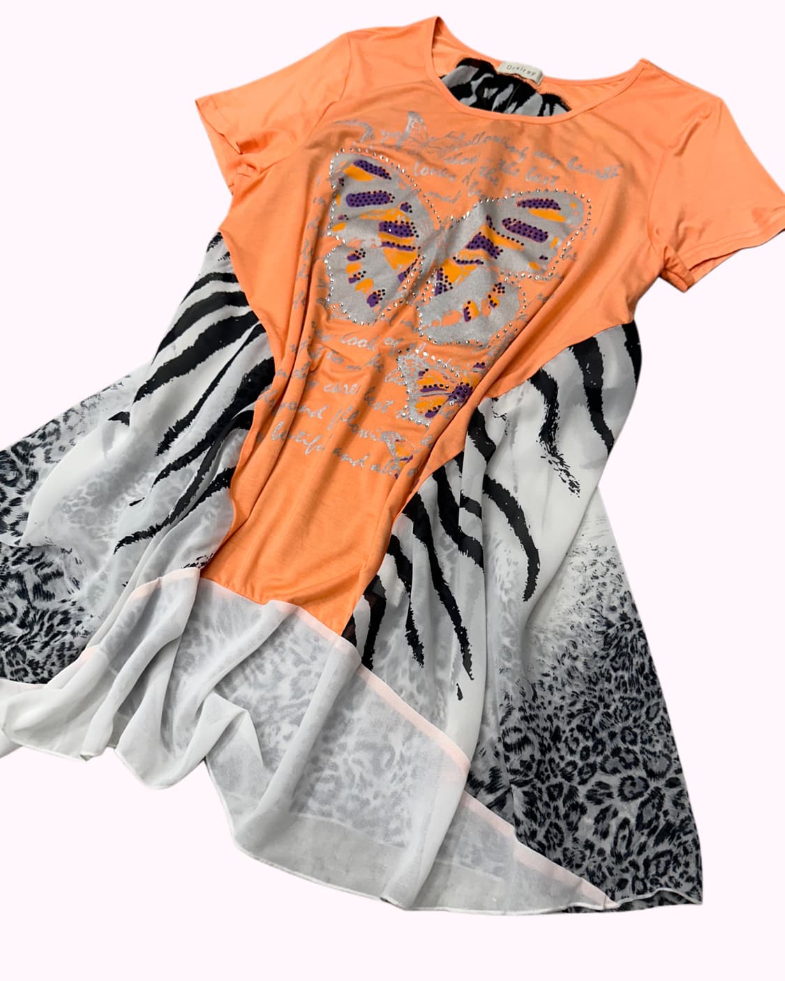 cubic butterfly drape t-shirt 상품이미지3