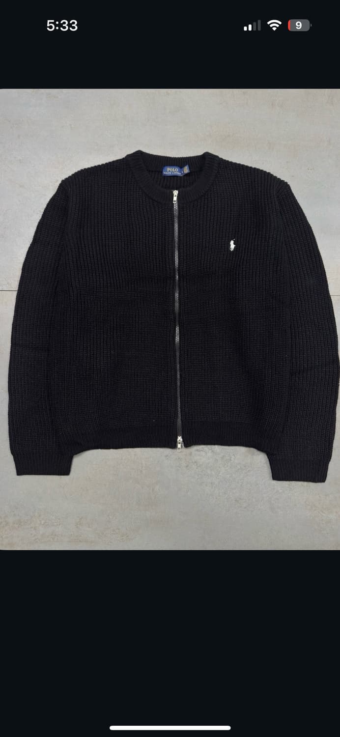 폴로 니트 집업 가디건 L 상품이미지2