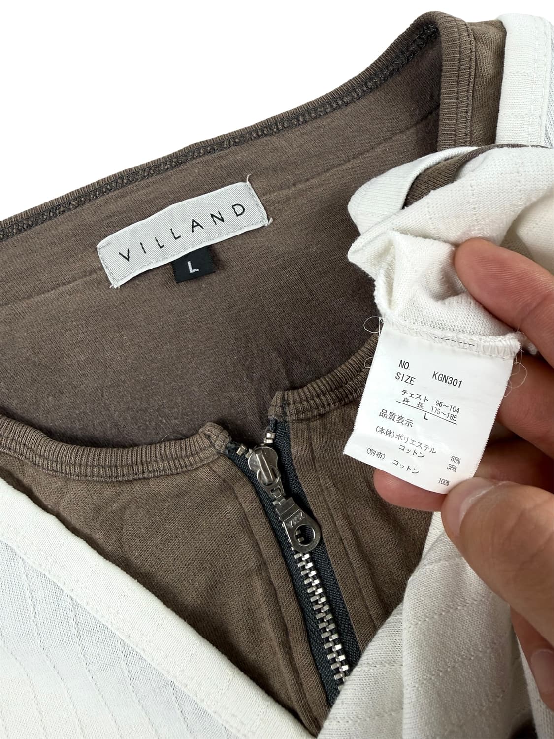 villand 레이어드 하프집업 티셔츠 상품이미지5