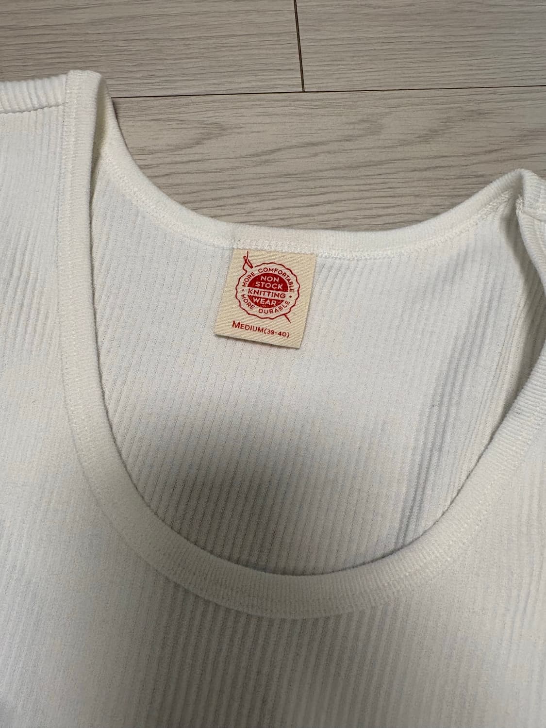 브론슨 탱크탑 화이트 M사이즈 미사용품 상품이미지2