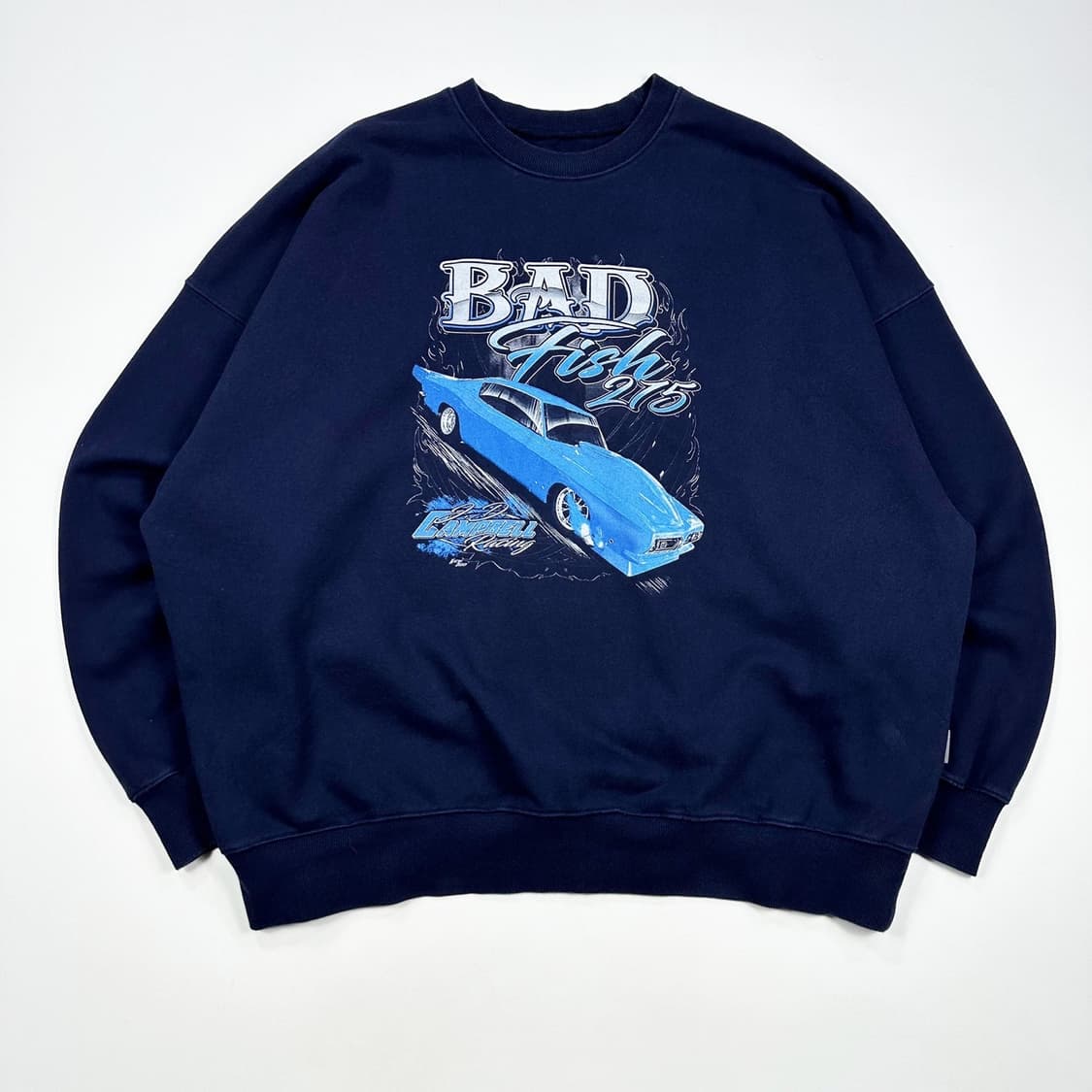 VTG 빈티지 레이싱 그래픽 네이비 맨투맨 (XXL) 상품이미지2