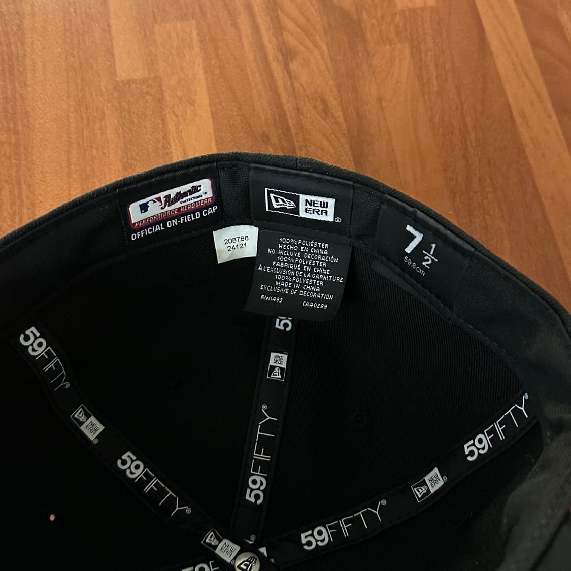 뉴에라 59fifty 피티드캡 볼캡 시카고 화이트삭스 블랙 7 1/2 상품이미지3