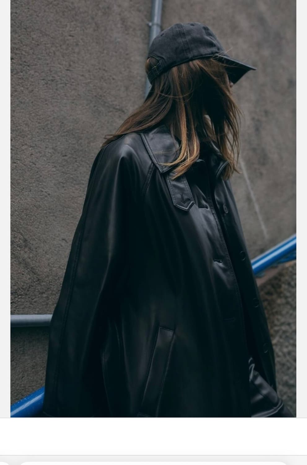 자라 레더 트렌치코트 블랙 상품이미지7