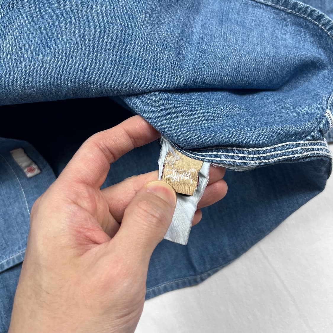 스투시 stussy 샴브레이 데님셔츠 남방 상품이미지9