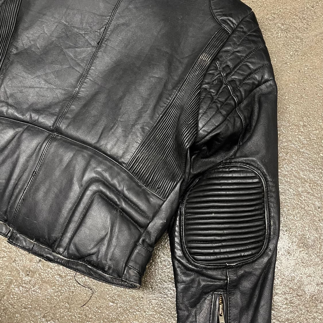 90s 빈티지 퀼티드 더블 라이더 자켓 (100-105) 상품이미지4