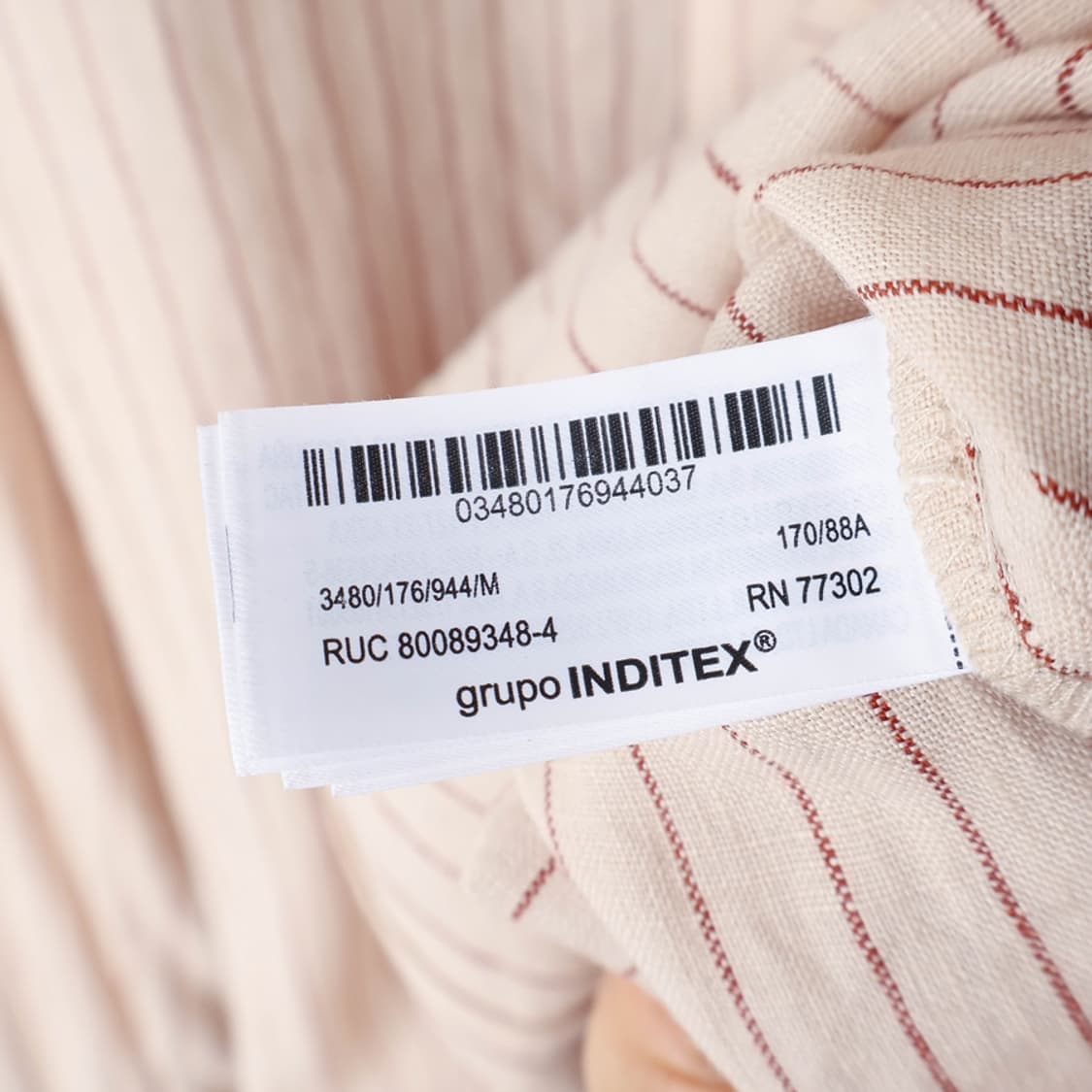 66/자라 린넨100 스트라이프 셔츠 상품이미지9