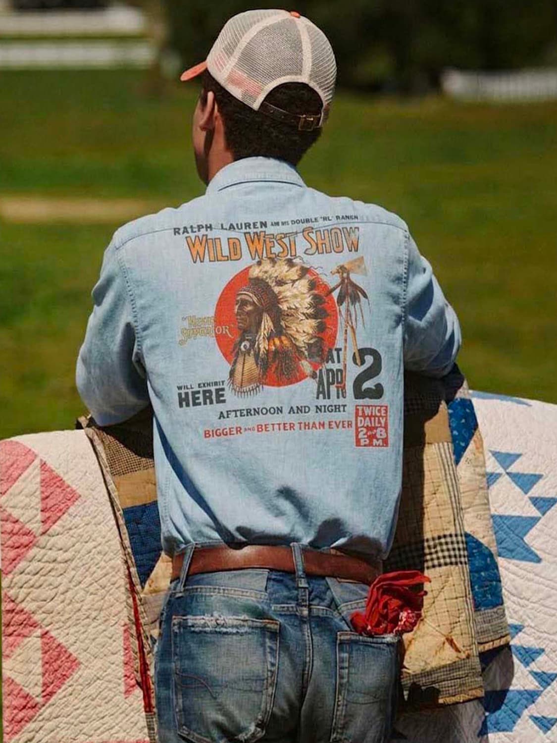 폴로 랄프로렌 콘초 인디언헤드 사우스 웨스턴 데님셔츠 상품이미지4