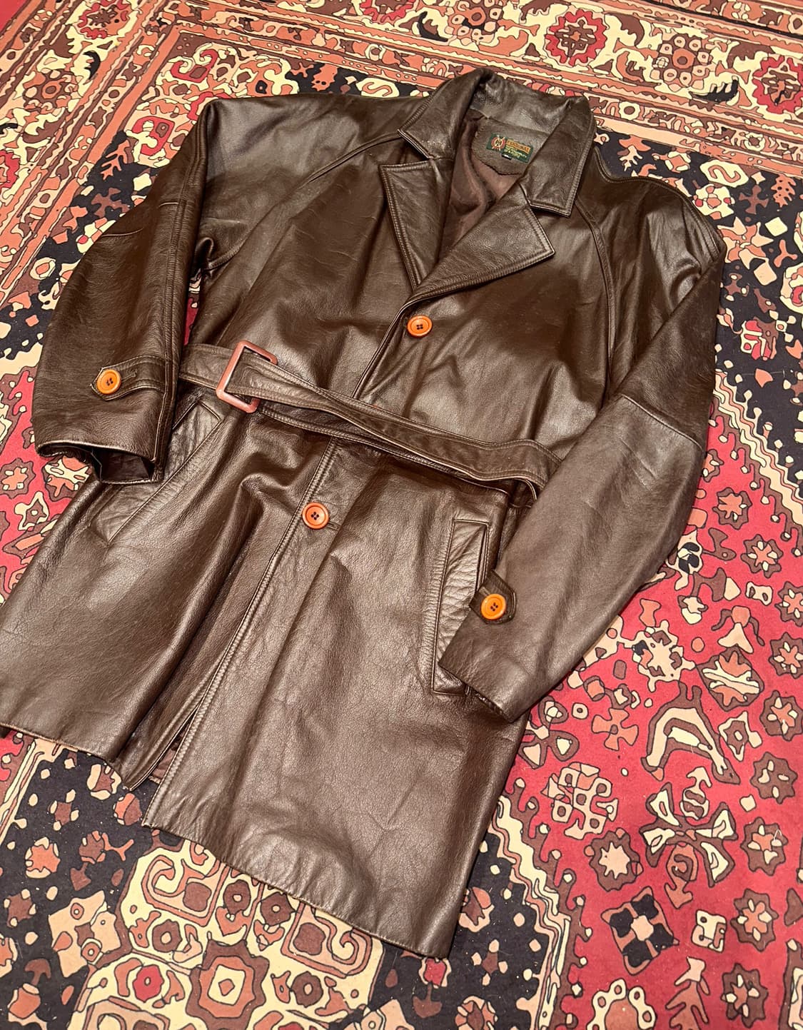 ( XL ) 가죽코트 가죽카코트 레더자켓 가죽자켓 소가죽 양가죽 상품이미지2