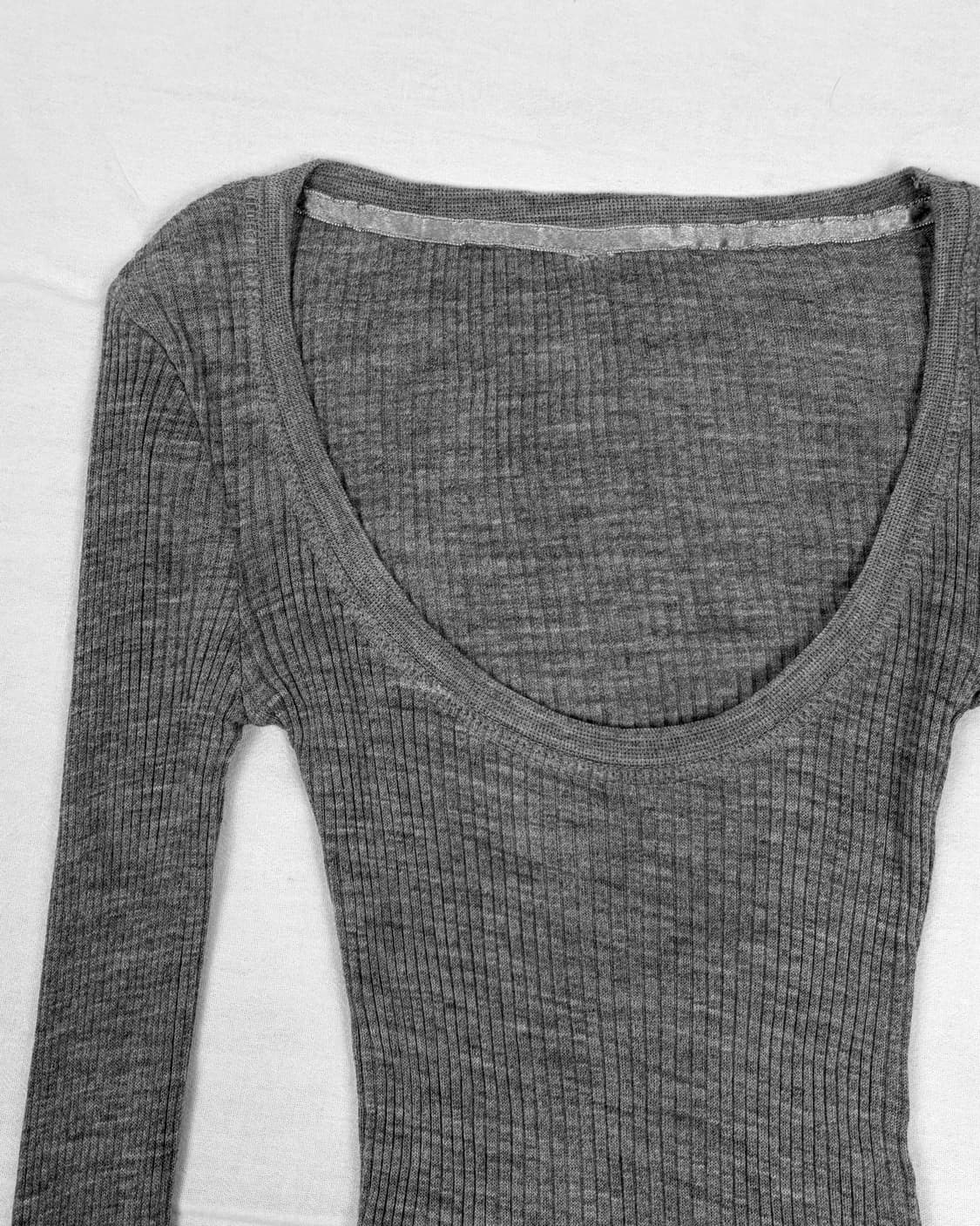 Silver Ribbon Slim Rib Top 상품이미지2