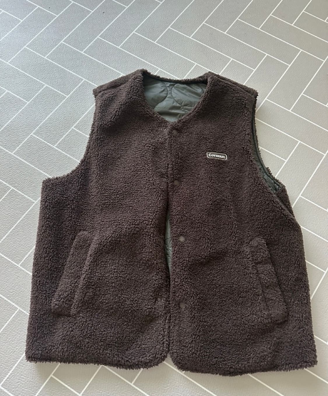 커버낫 리버시블 플리스 베스트 L 상품이미지2