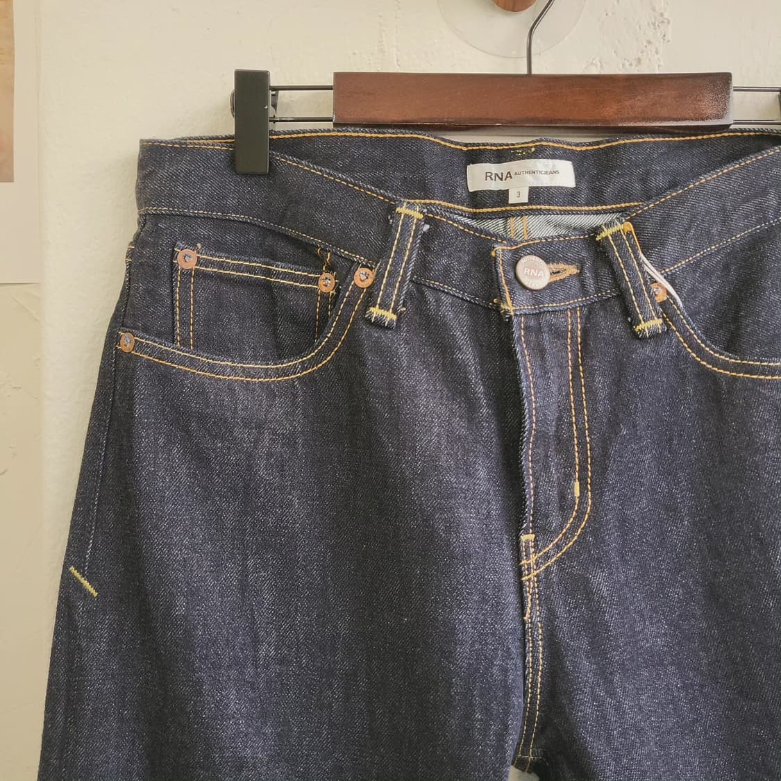 RNA 스티치 생지 데님팬츠 상품이미지2