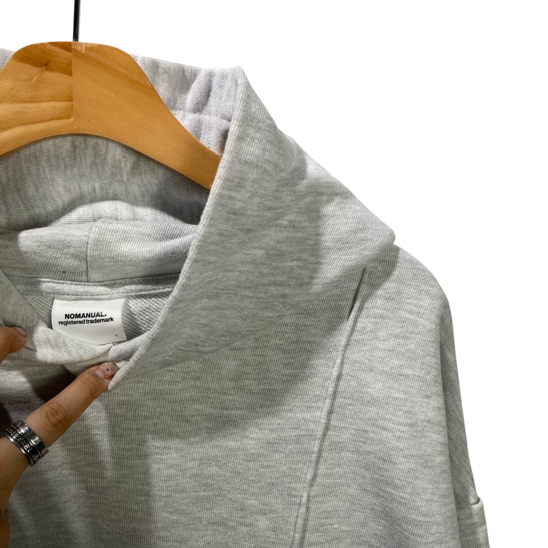 노매뉴얼 멜란지 후드 상품이미지3