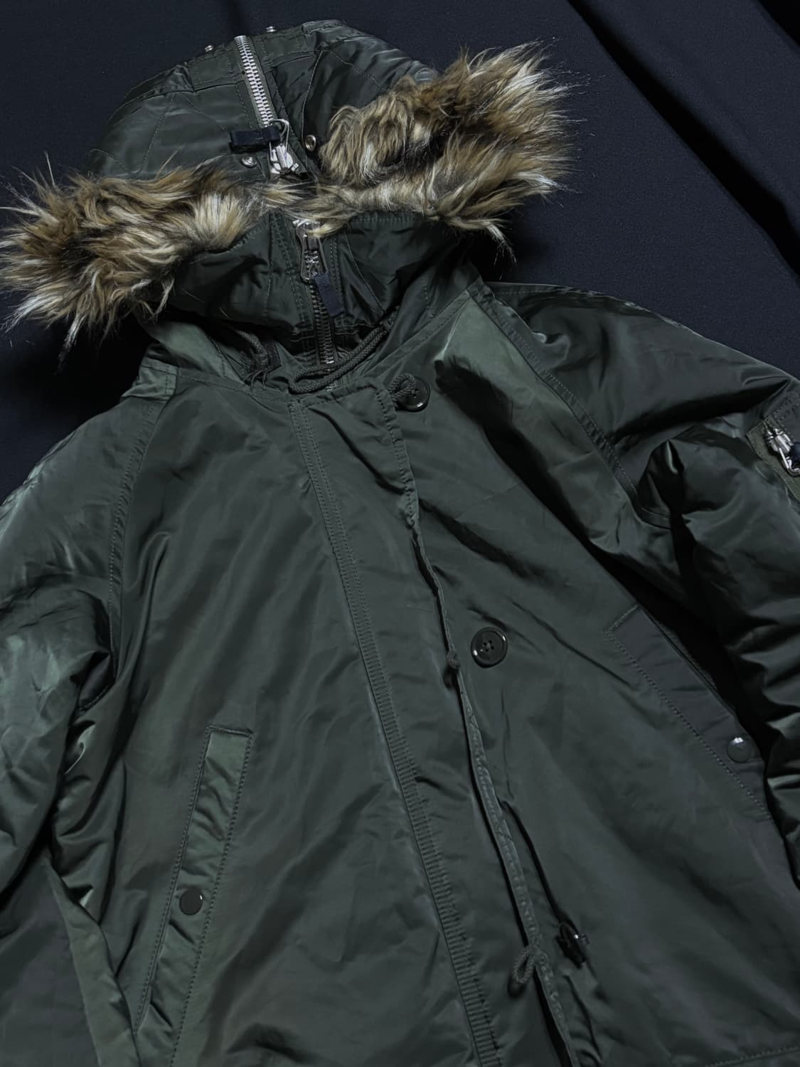 갭 카키 퍼 야상 점퍼 상품이미지2