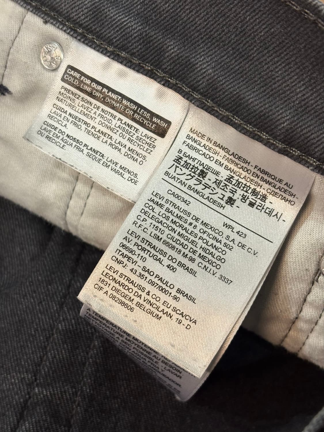 [34] 리바이스 569 그레이 와이드진 배기핏 상품이미지6