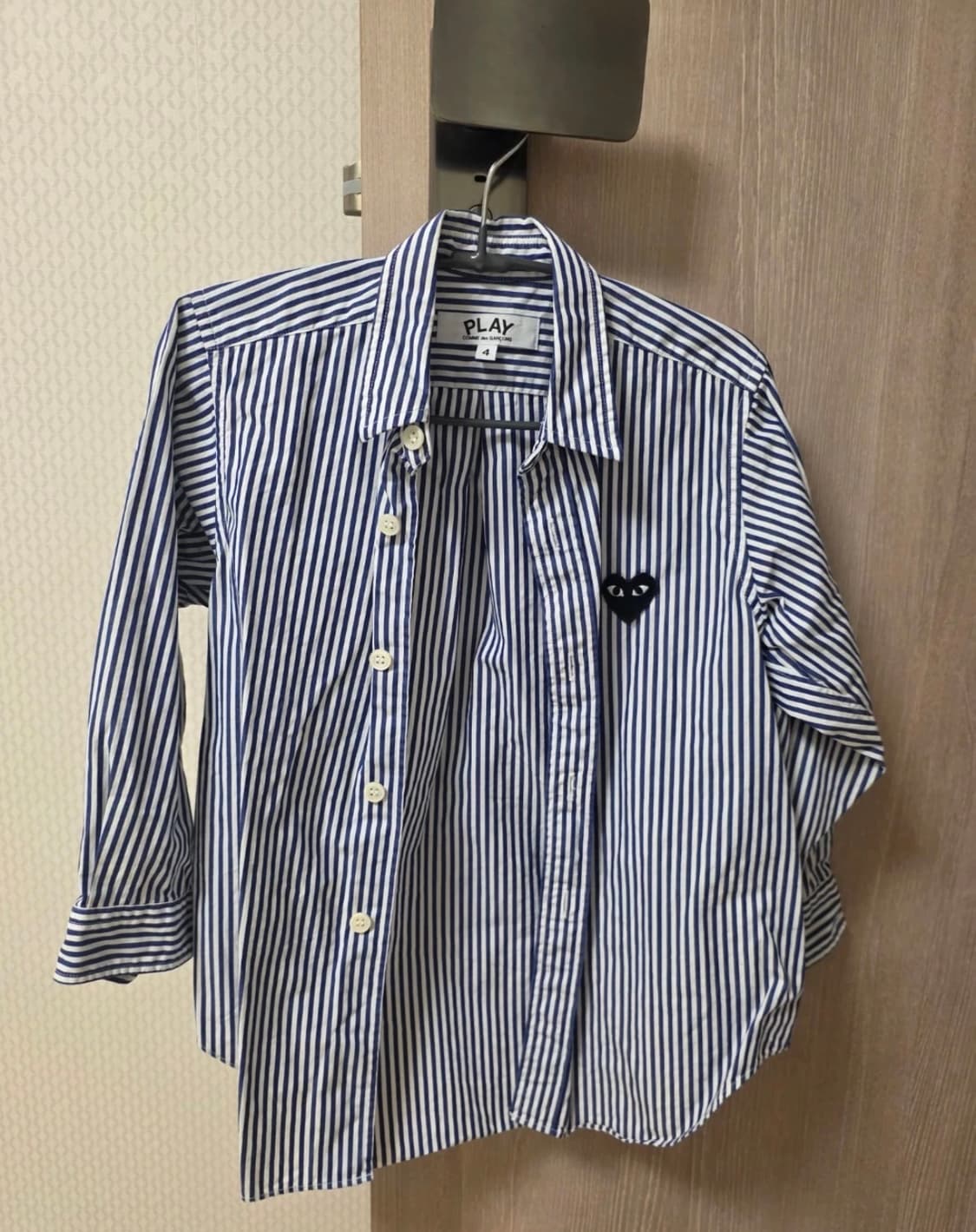 꼼데가르송 스트라이프 셔츠 블랙와펜 4 상품이미지1